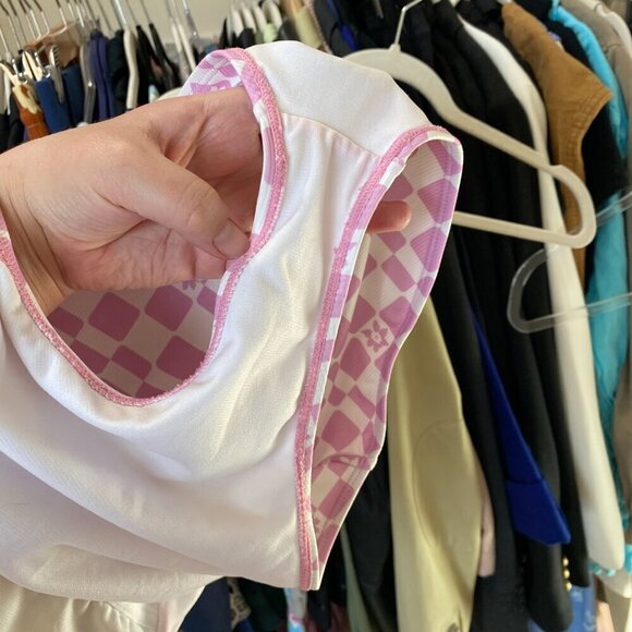 Roxy Magical Waves Swimsuit for Girls Size 16 Purple White Check - Picture 7 of 7